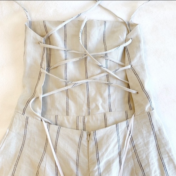 Reformation Jager Linen Striped Jumpsuit - Picture 7 of 11